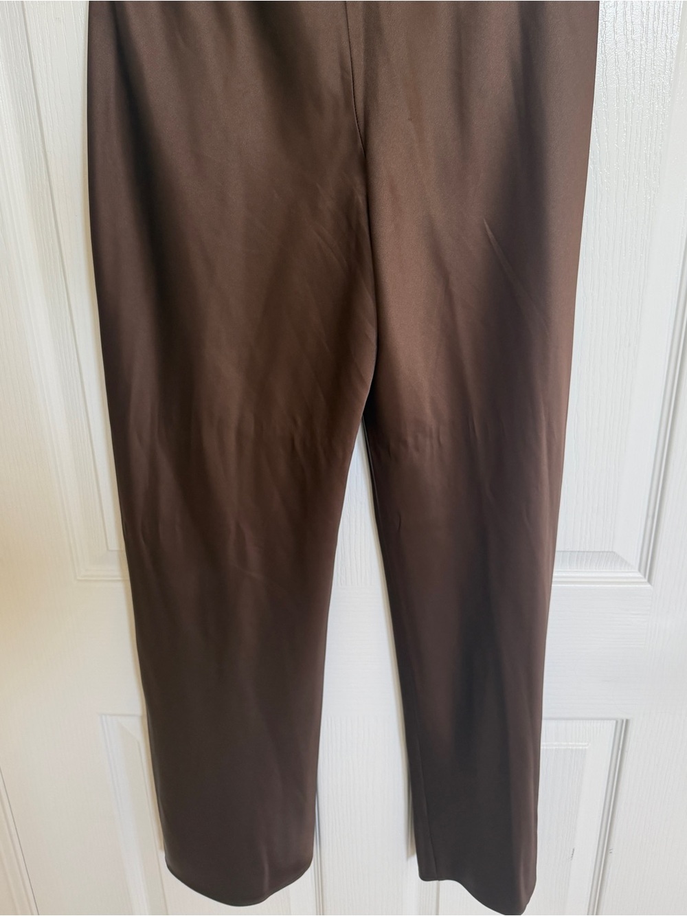 Reformation Gale Satin Mid Rise Bias Pant Color Pinecone Size Small - Picture 6 of 8